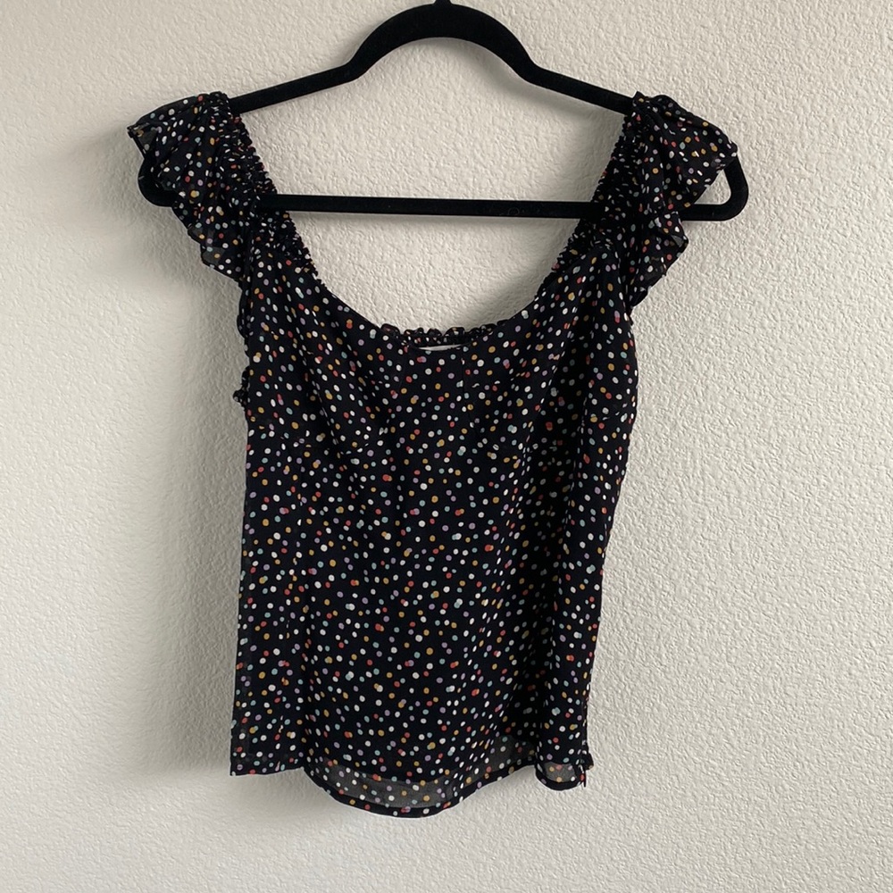 Reformation Polka dot top